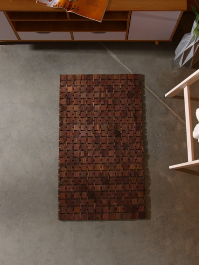Коврик из тикового дерева, 100×60×0.7 см
