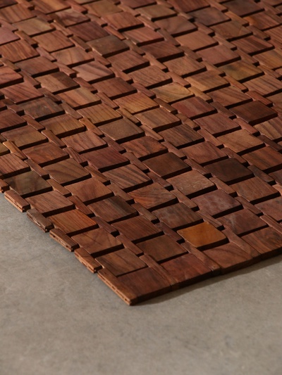 Коврик из тикового дерева, 100×60×0.7 см