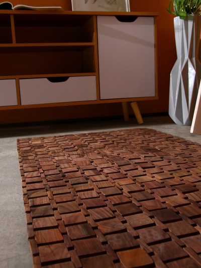 Коврик из тикового дерева, 100×60×0.7 см