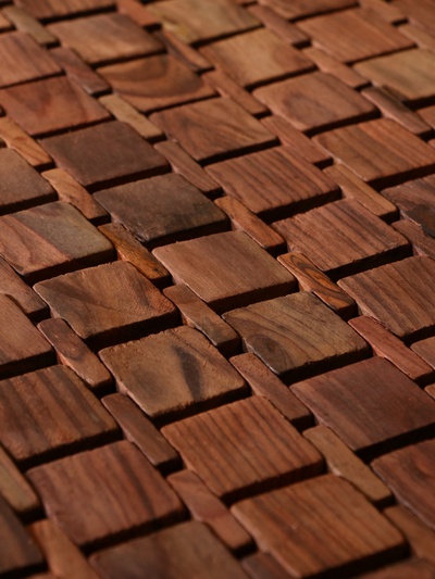 Коврик из тикового дерева, 200×140×0.7 см