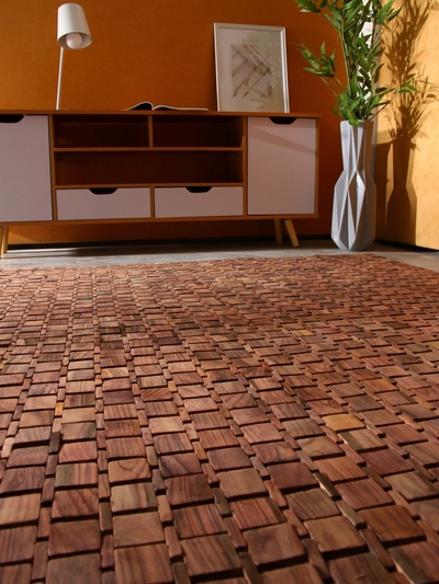 Коврик из тикового дерева, 200×140×0.7 см