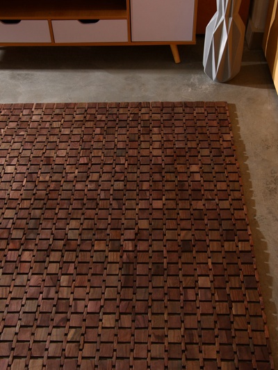 Коврик из тикового дерева, 200×200×0.7 см