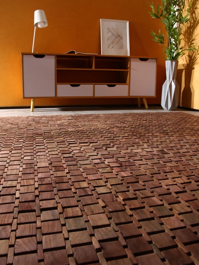 Коврик из тикового дерева, 200×200×0.7 см