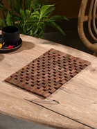 Коврик из тикового дерева, 30×20×0.7 см - Фото 1