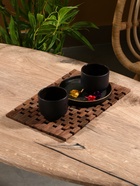 Коврик из тикового дерева, 30×20×0.7 см - Фото 2