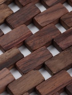 Коврик из тикового дерева, 30×20×0.7 см - Фото 4