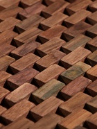 Коврик из тикового дерева, 30×20×0.7 см - Фото 5