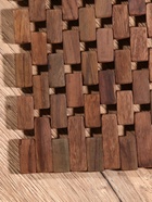 Коврик из тикового дерева, 30×20×0.7 см - Фото 6