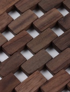 Коврик из тикового дерева, 40×30×0.7 см - Фото 4