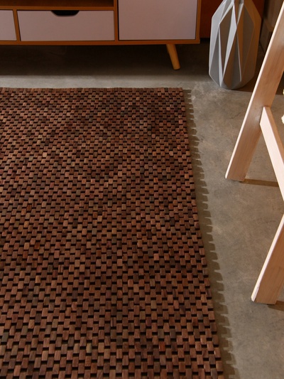 Коврик из тикового дерева, 150×70×0.7 см