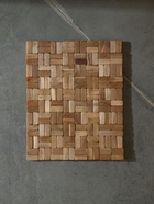 Коврик из тикового дерева, 40×30×0.7 см - Фото 2