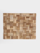 Коврик из тикового дерева, 40×30×0.7 см - Фото 2