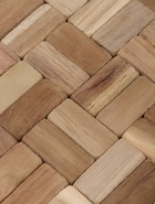 Коврик из тикового дерева, 40×30×0.7 см - Фото 4