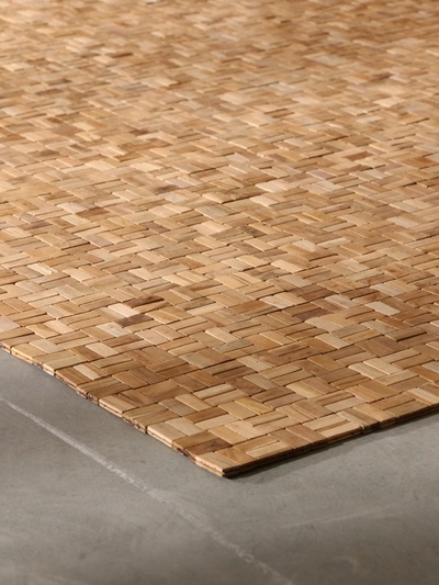 Коврик из тикового дерева, 200×200×0.7 см