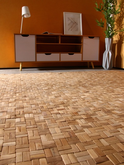 Коврик из тикового дерева, 200×200×0.7 см