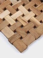 Коврик из тикового дерева, 30×20×0.7 см - Фото 3