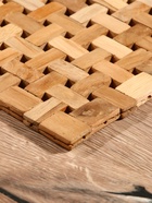 Коврик из тикового дерева, 30×20×0.7 см - Фото 4