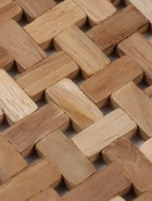 Коврик из тикового дерева, 30×20×0.7 см - Фото 4