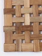 Коврик из тикового дерева, 30×20×0.7 см - Фото 5