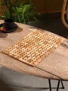 Коврик из тикового дерева, 40×30×0.7 см - Фото 1