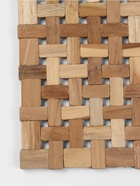 Коврик из тикового дерева, 40×30×0.7 см - Фото 5