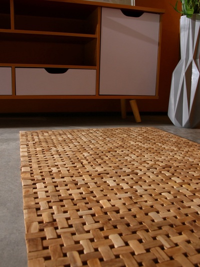 Коврик из тикового дерева, 100×60×0.7 см