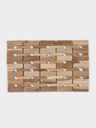 Коврик из тикового дерева, 30×20×0.7 см - Фото 2