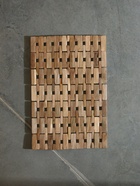 Коврик из тикового дерева, 40×30×0.7 см - Фото 2