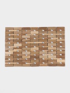 Коврик из тикового дерева, 40×30×0.7 см - Фото 2