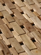 Коврик из тикового дерева, 40×30×0.7 см - Фото 4