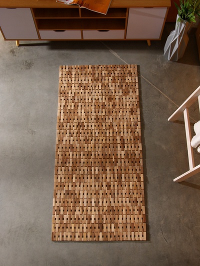 Коврик из тикового дерева, 150×70×0.7 см