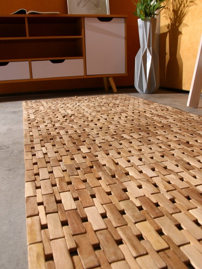 Коврик из тикового дерева, 150×70×0.7 см