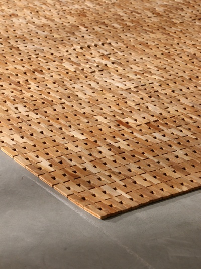 Коврик из тикового дерева, 200×200×0.7 см