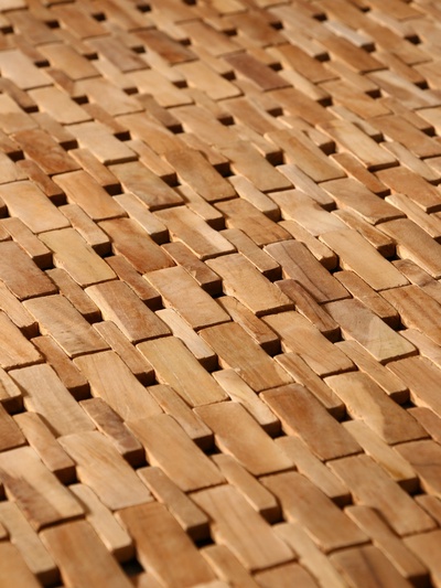 Коврик из тикового дерева, 200×200×0.7 см