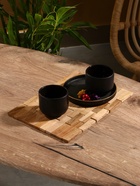 Коврик из тикового дерева, 30×20×0.7 см - Фото 2