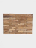 Коврик из тикового дерева, 30×20×0.7 см - Фото 2