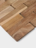 Коврик из тикового дерева, 30×20×0.7 см - Фото 3