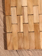 Коврик из тикового дерева, 30×20×0.7 см - Фото 6