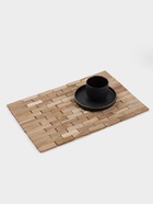 Коврик из тикового дерева, 40×30×0.7 см - Фото 1