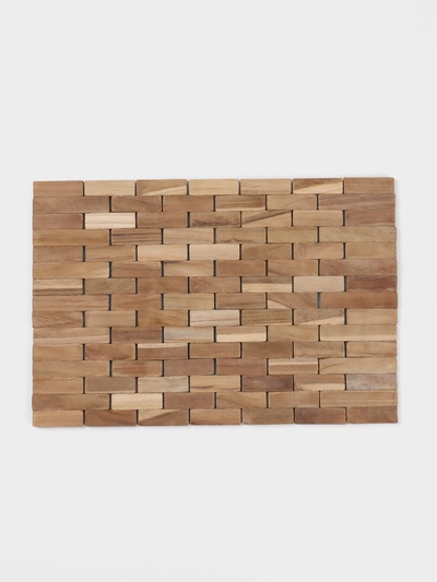 Коврик из тикового дерева, 40×30×0.7 см