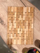 Коврик из тикового дерева, 40×30×0.7 см - Фото 3