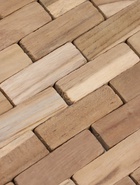 Коврик из тикового дерева, 40×30×0.7 см - Фото 4