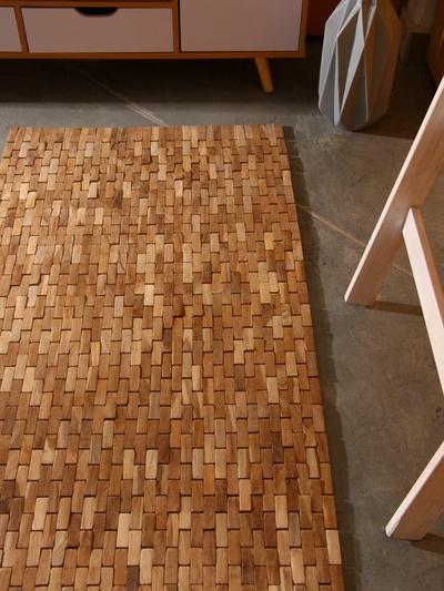 Коврик из тикового дерева, 150×70×0.7 см