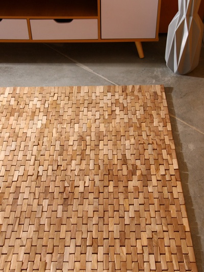 Коврик из тикового дерева, 200×100×0.7 см