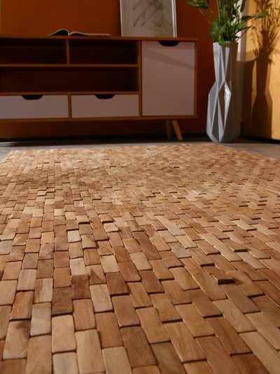 Коврик из тикового дерева, 200×100×0.7 см