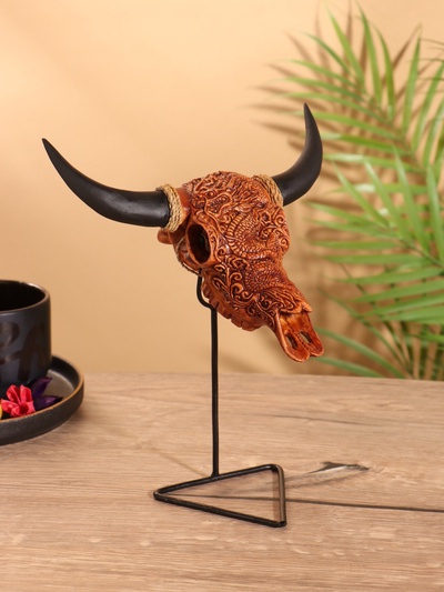Сувенир «Череп буйвола», на стойке, 18×10×21 см