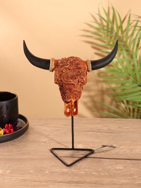Сувенир «Череп буйвола», на стойке, 18×10×21 см