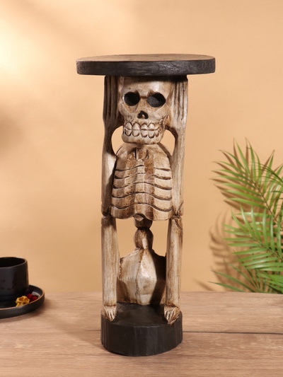 Подставка интерьерная «Скелет», 20×20×43.5 см, дерево
