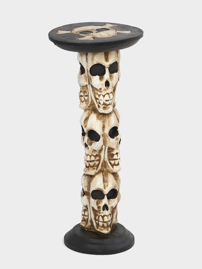 Табурет «Черепушки», 25×25×55.5 см, дерево