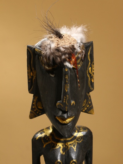 Сувенир интерьерный «Абориген», 19×14×100 см, дерево, чёрный